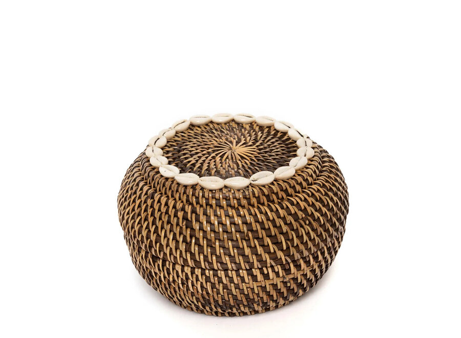 Il cestino coloniale Peek-a-Boo - Marrone naturale - S