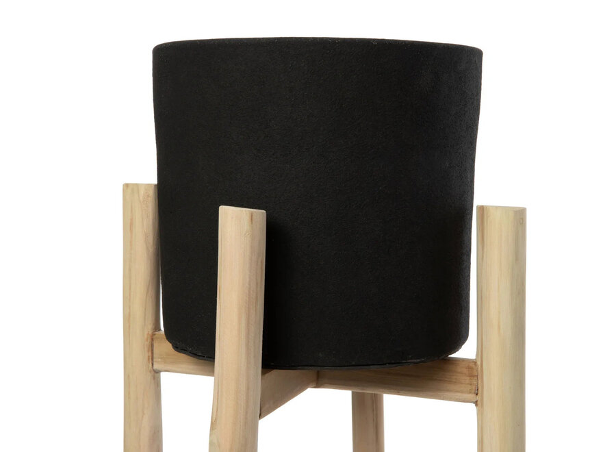 La Jardinera Charcoal Alta - Negro Natural - L