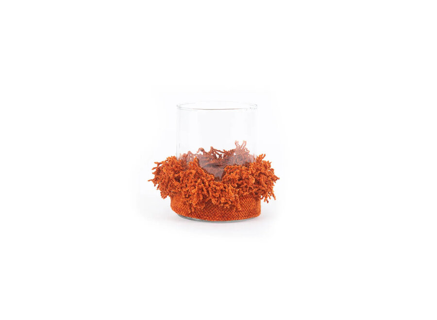 The Oh My Gee Candle Holder - Rust Velvet - M