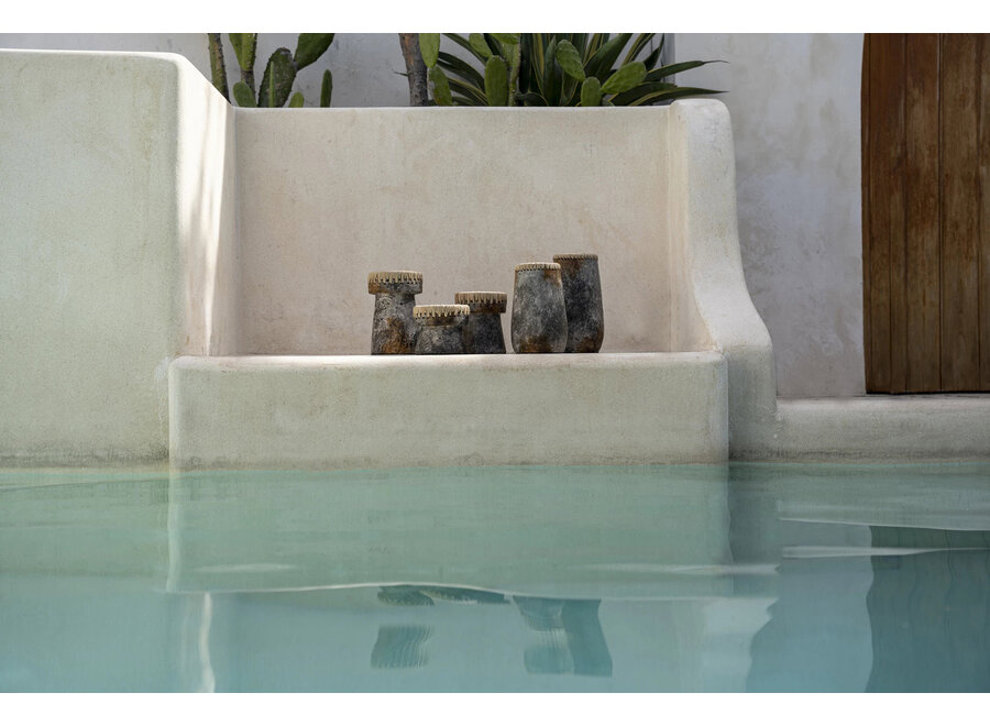 Le Vase Sneaky - Gris Antique - L