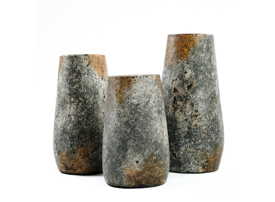 Die Spooky Vase - Antik Grau - S