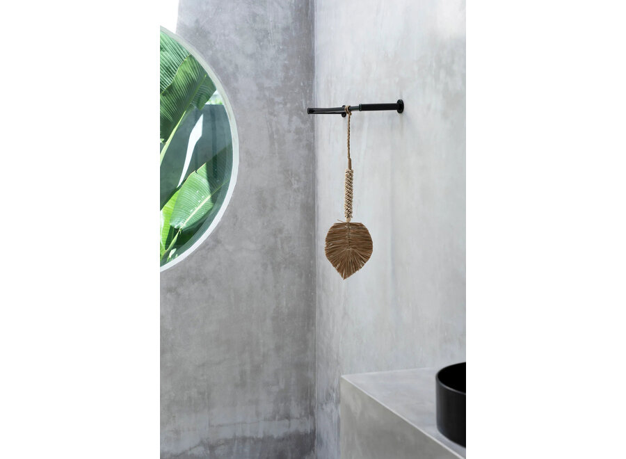 De Raffia Schelp Kwastje - Crème Natuurlijk