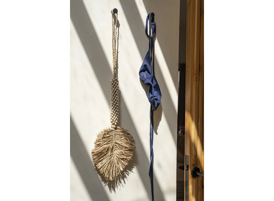 Die Raffia-Muschel-Quaste – Cremefarben