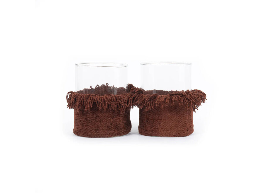 De Oh My Gee Kaarsenhouder - Bordeaux Velvet - L