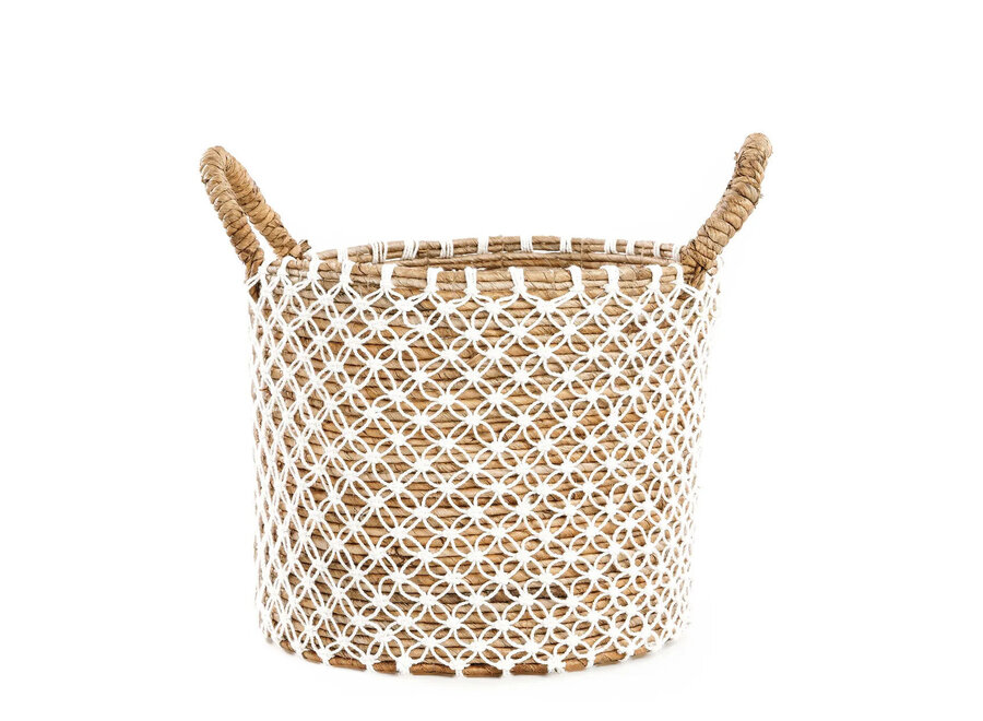 The Crossed Stitched Macrame Basket - M