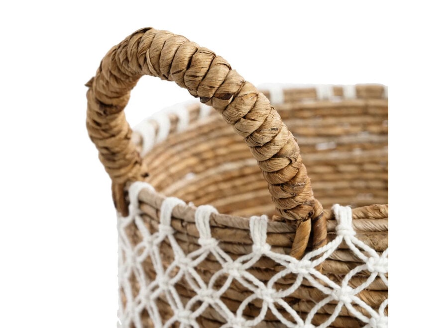 The Crossed Stitched Macrame Basket - M