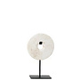 The Marble Disc on Stand - White - S