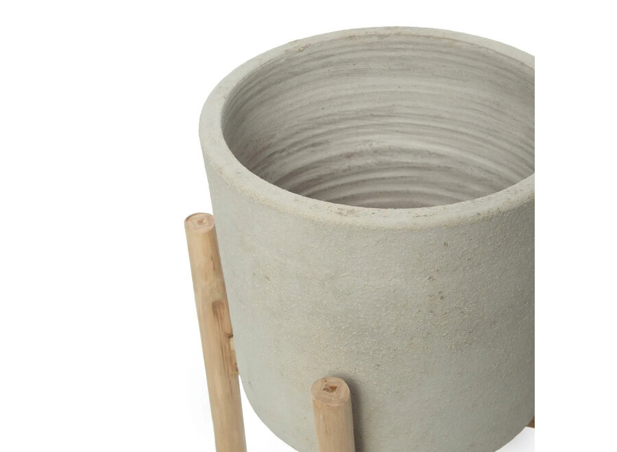 La Jardinière Chalk Basse - Béton Naturel - S