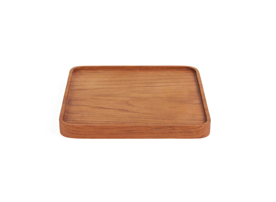 El Plato Teak Square - Natural - S
