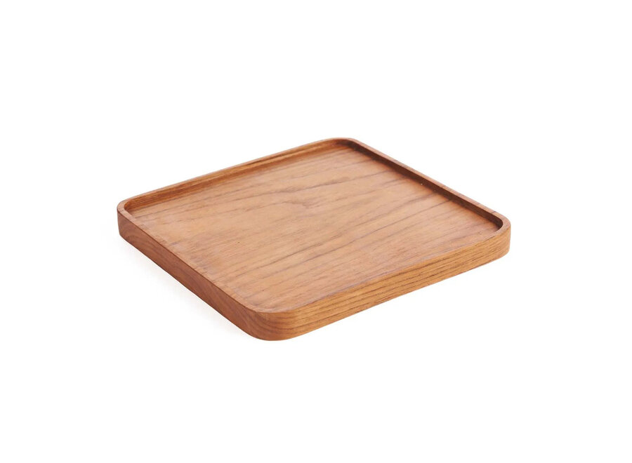 L'Assiette Teak Square - Naturel - M