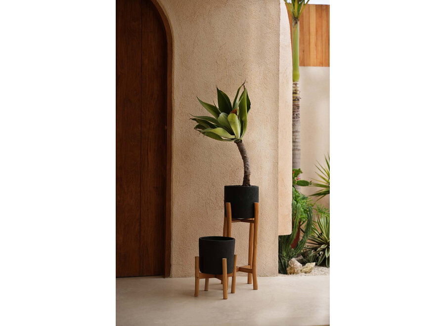 La Jardinière Charcoal Bas - Noir Naturel - S