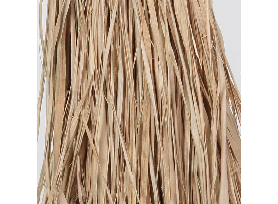 De Raffia Cowrie Shell Sleutelhanger