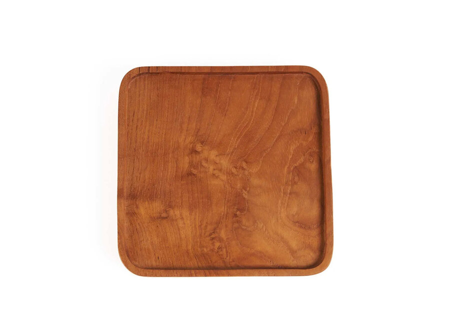 L’Assiette Teak Square - Naturel - XS