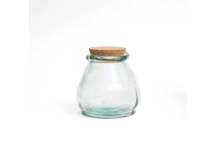 Le Pot en Verre Belly - Bleu - S