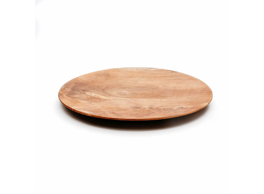 The Teak Root Round Plate - M