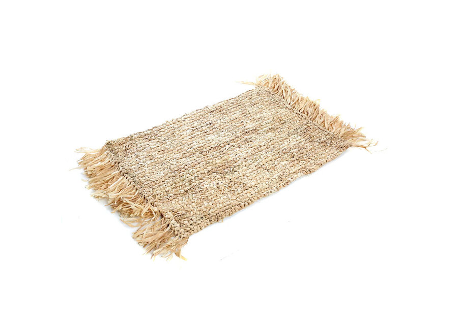 Das Fringe Raffia Platzdeckchen Rechteckig - Natur