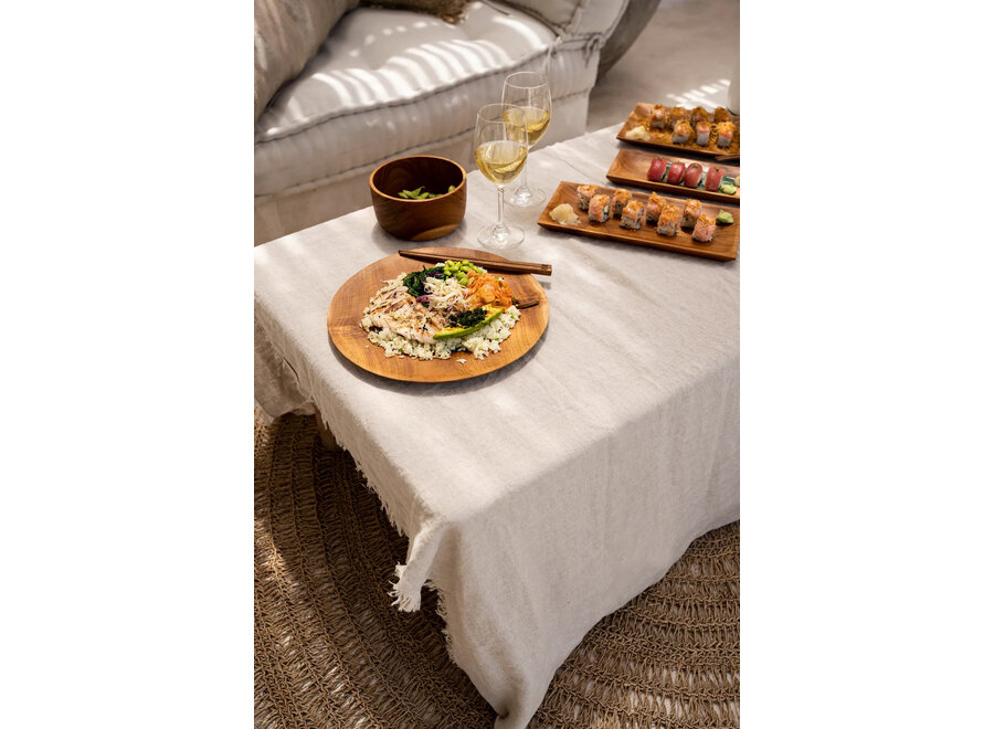 L'Assiette Ronde En Racine De Teck - L