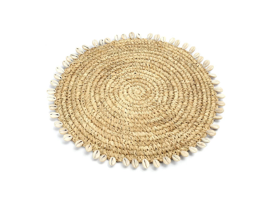 De Raffia Shell Placemat - Naturel