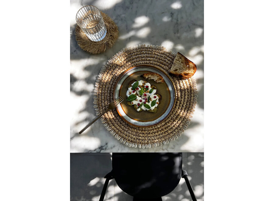 Le Set De Table Raffia Shell - Naturel