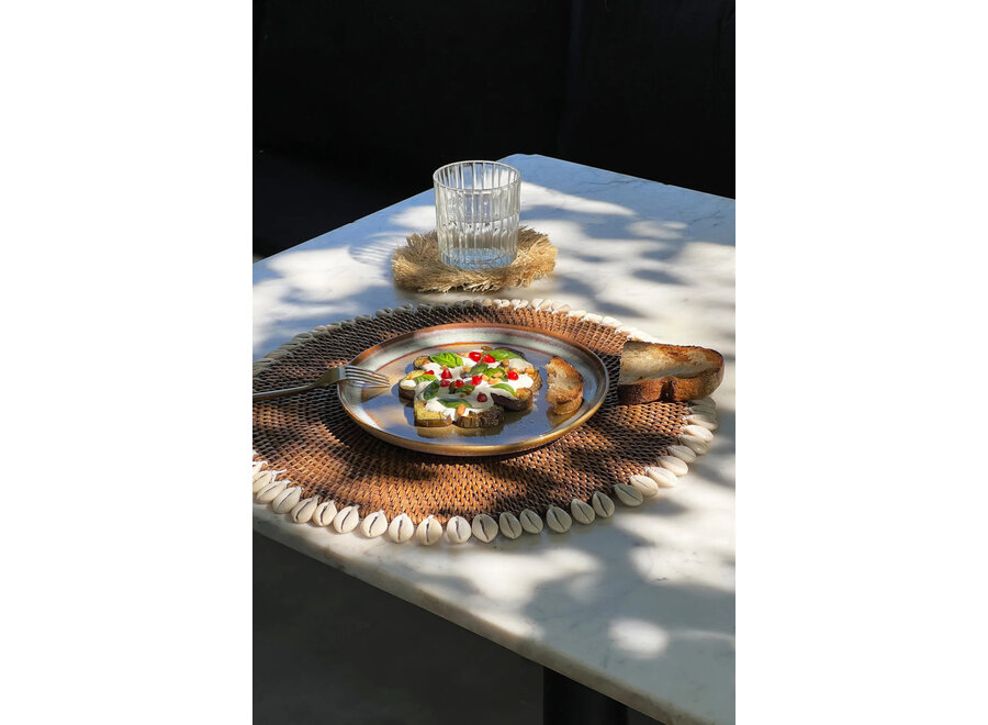 De Colonial Shell Placemat - Naturel Bruin