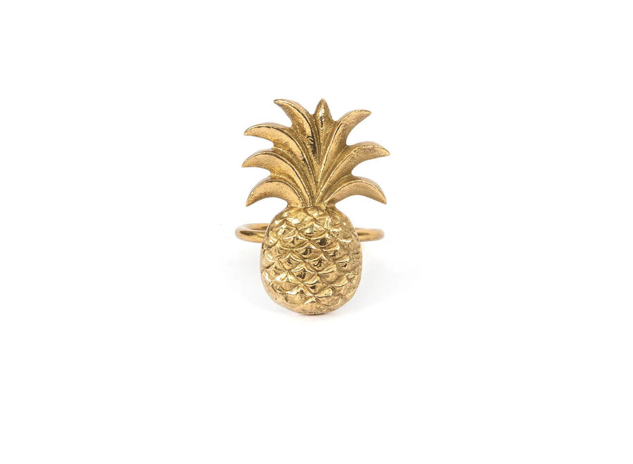 De Ananas Servetring - Goud