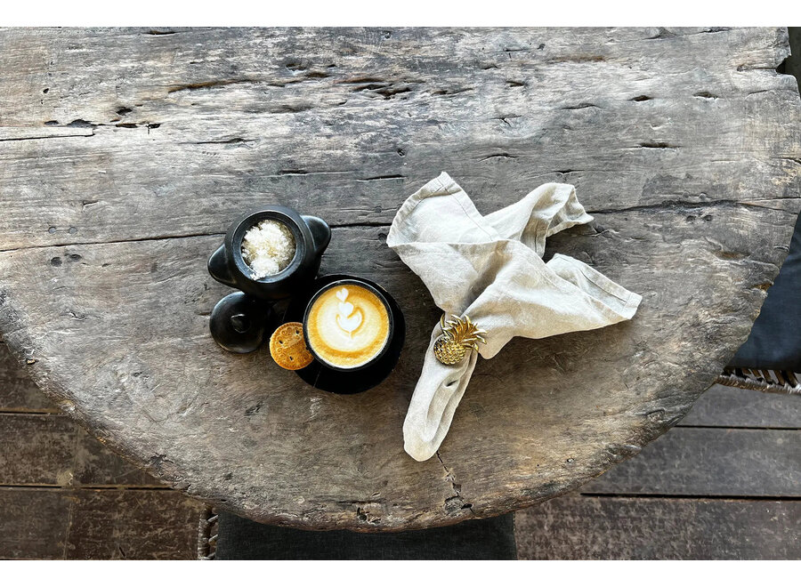 De Ananas Servetring - Goud