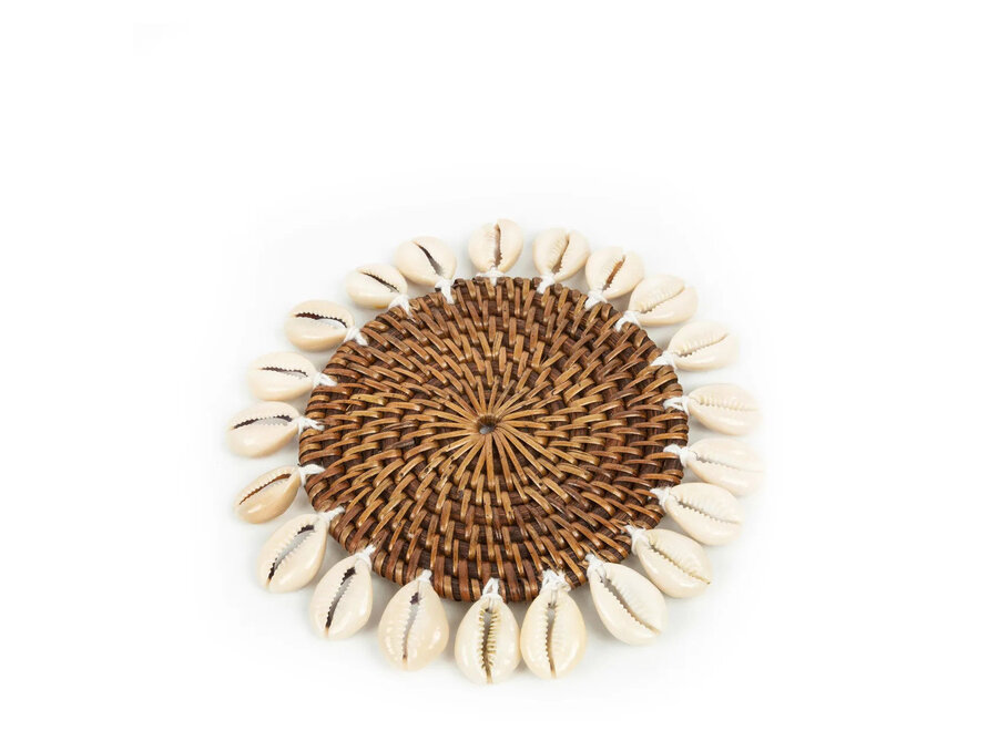 Der Colonial Shell Untersetzer - Natur Braun