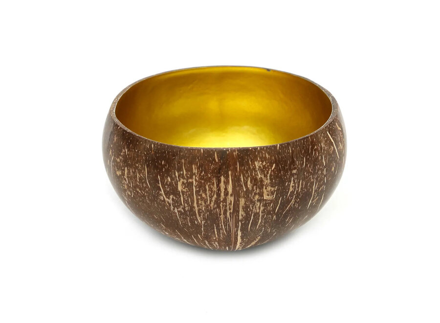 Die Coco Futterschale - Natur Gold