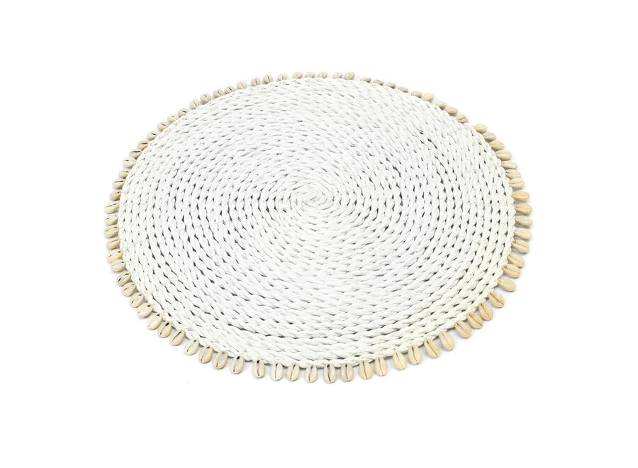 El Mantel Individual De Conchas De Mar - Blanco