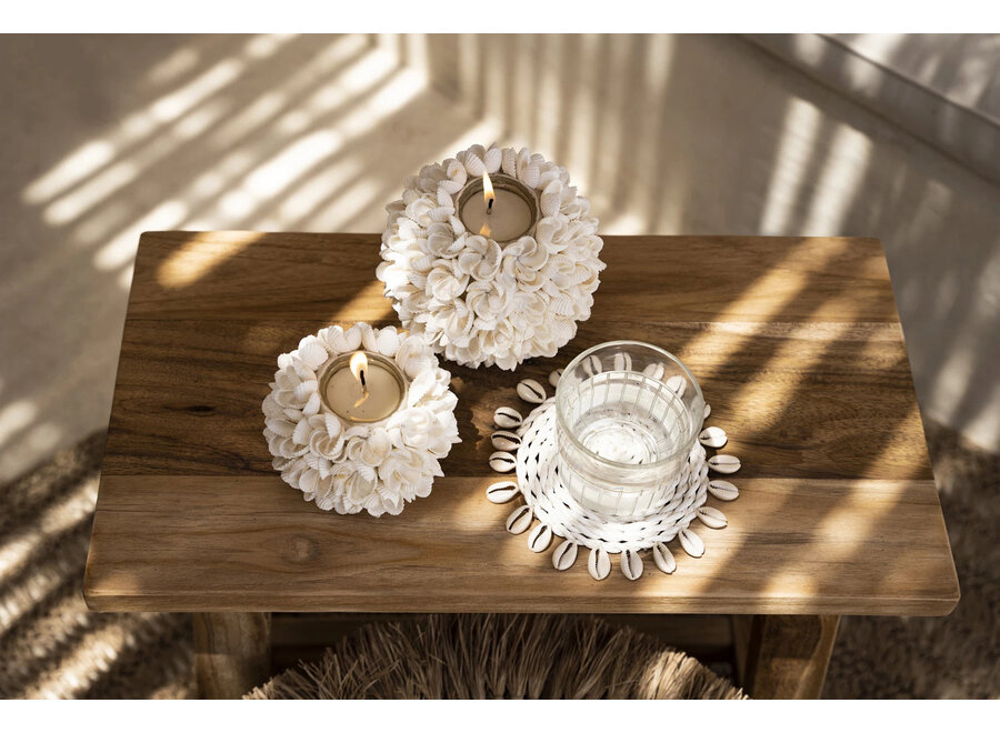 Le Sous-Verre Seagrass Shell - Blanc