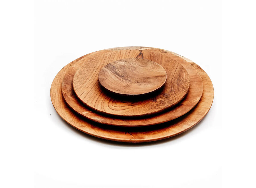 The Teak Root Round Plate - L