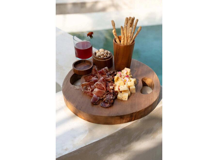 Le Plateau En Teak Root - Naturel - M