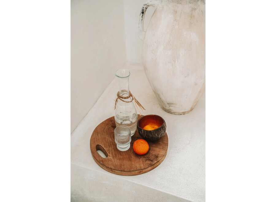 The Teak Root Tray - Natural - M