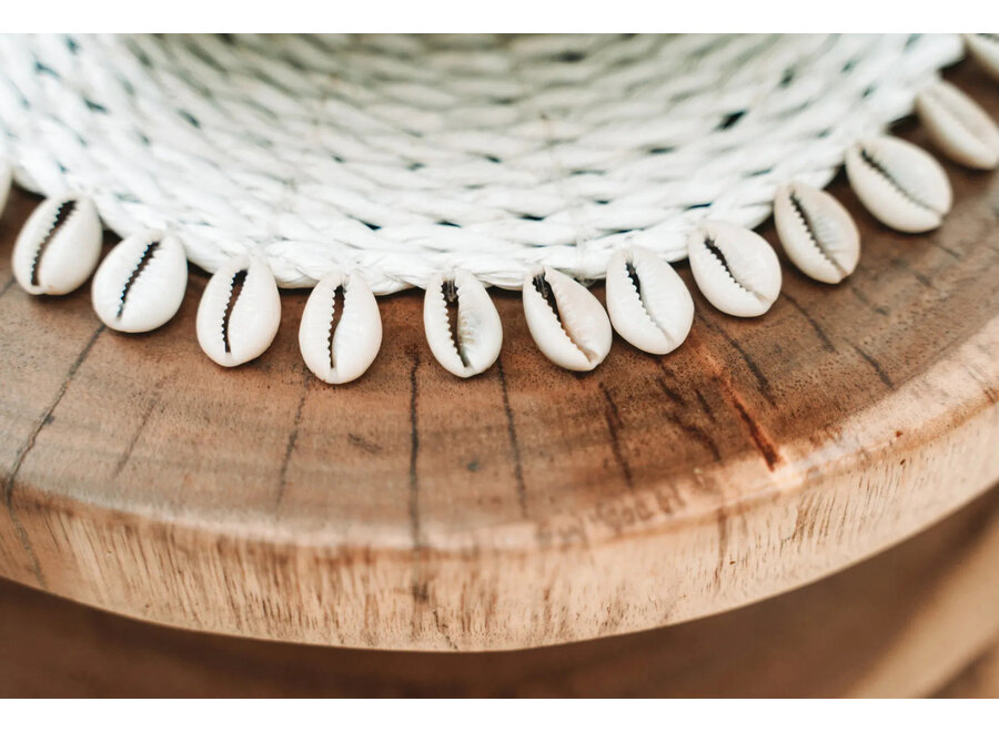 Le Dessous De Plat Seagrass Shell - Blanc