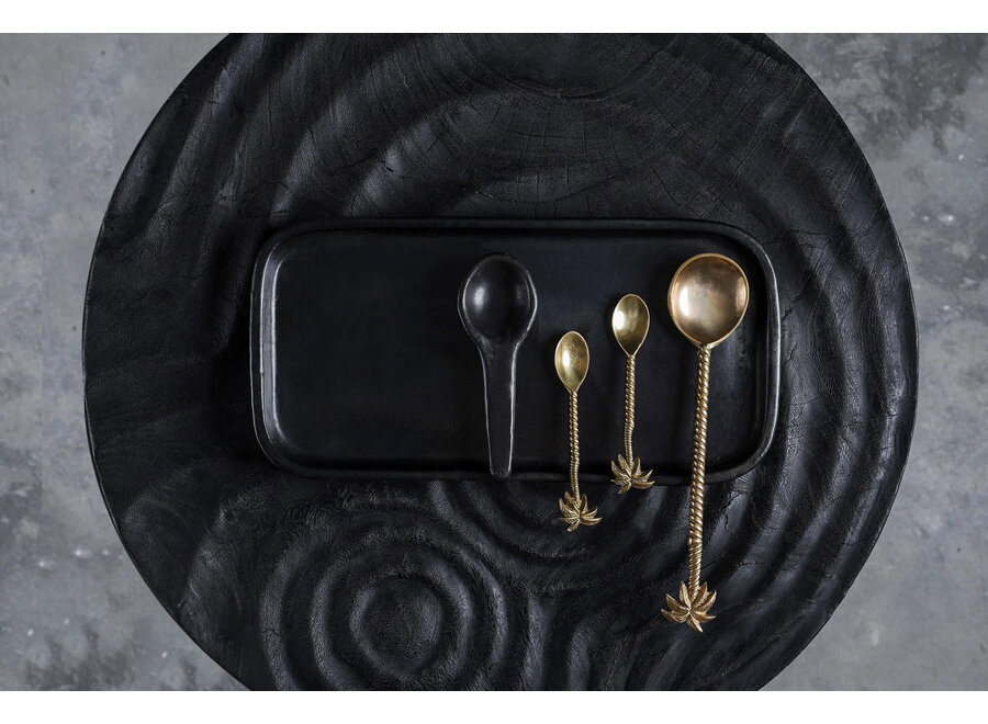The Palm Tree Salad Spoon - Gold