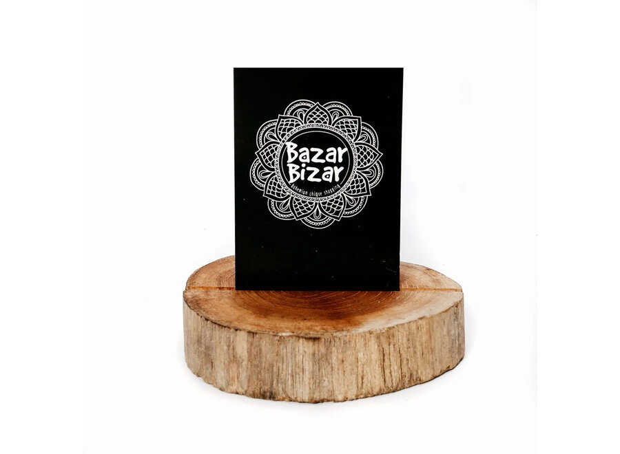 The Teak Root Card Holder