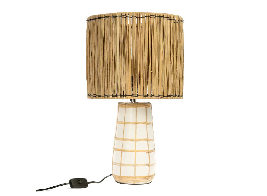 The Molokai Table Lamp - White Natural