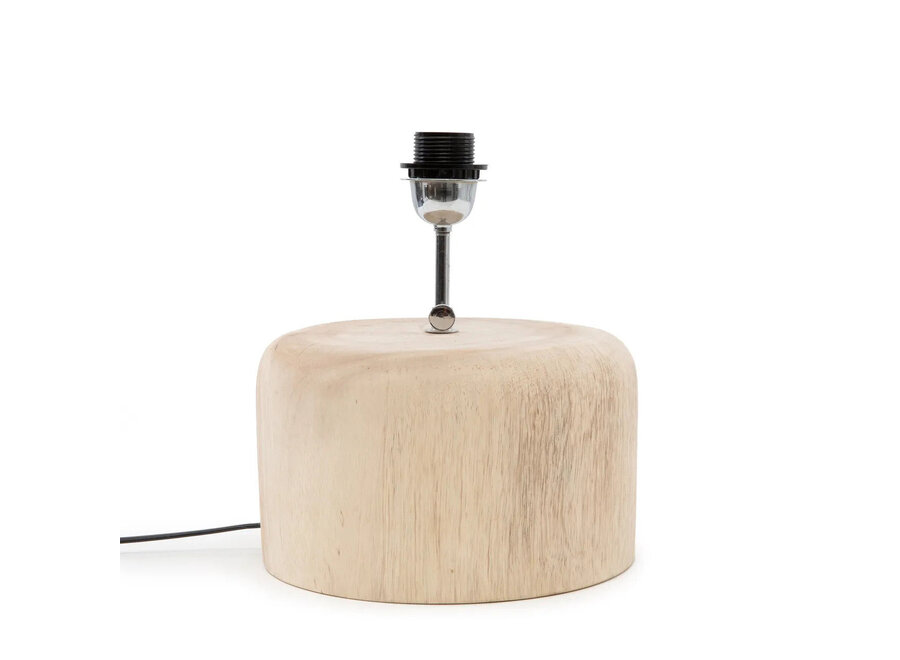 The Teak Wood Table Lamp Base - Natural