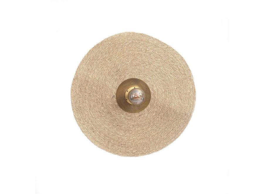 The Let's Groove Wall Lamp - Natural Brass - M