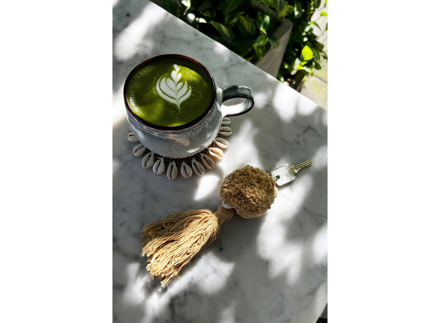 El llavero Pompom - Mocca