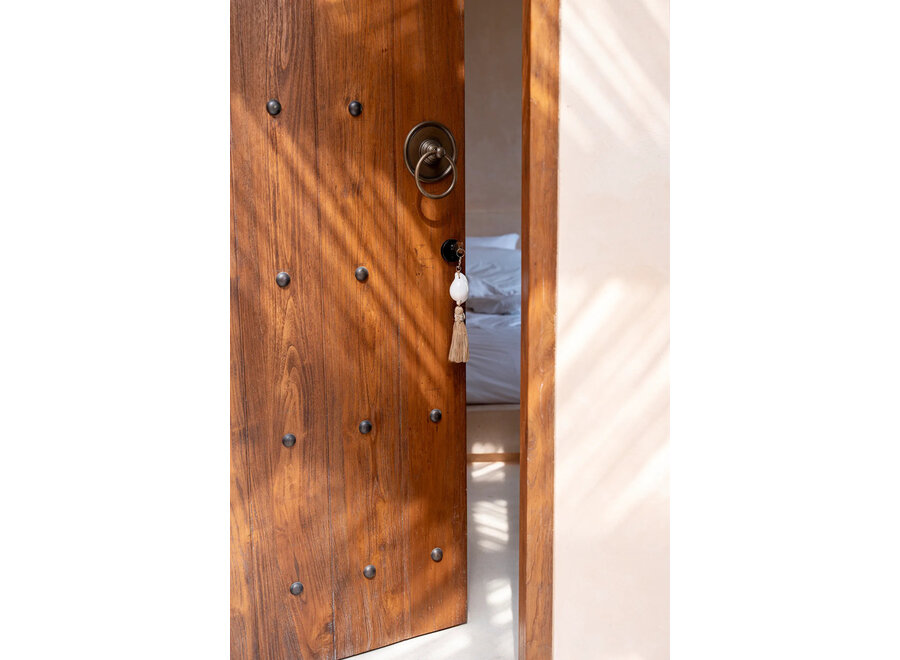 Le Porte-clés Kubu - Blanc Naturel