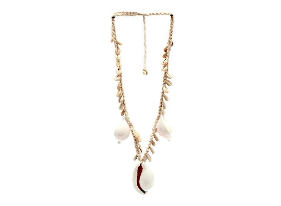 The Big White Cowrie Shell Necklace