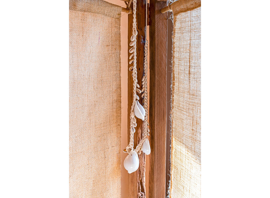 El Collar De Conchas Cauri Blancas - Blanco