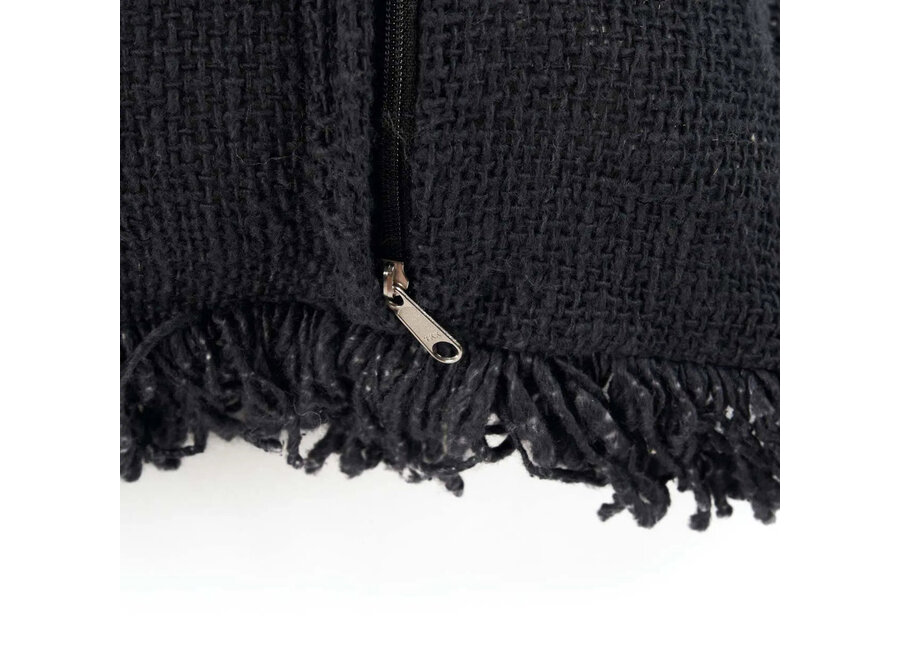 Housse De Coussin Kasbah - Noir Blanc