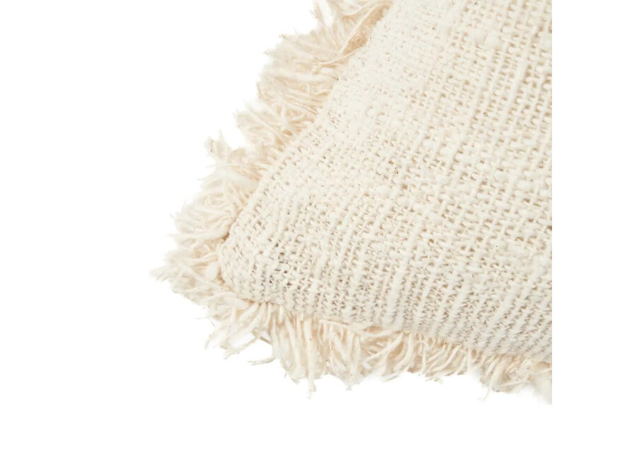 The Gili Palm Cushion Cover - Natural Black