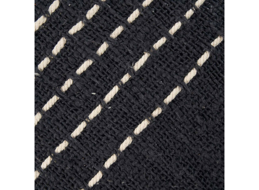 Housse de Coussin Drizle - Noir Blanc