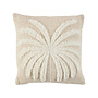 The Isla Palm Cushion Cover - Natural White