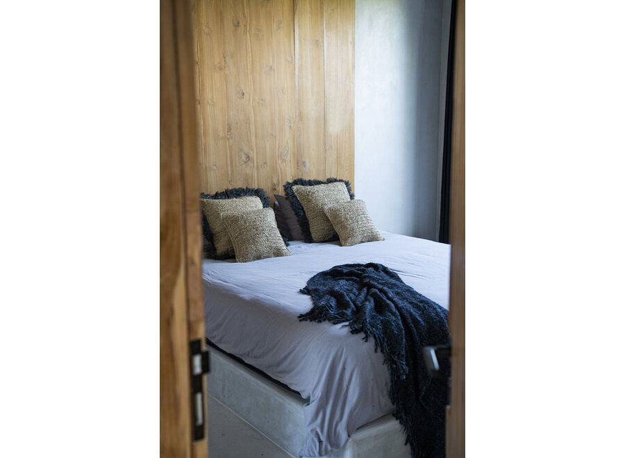 The s'il vous Plaid - Black Navy