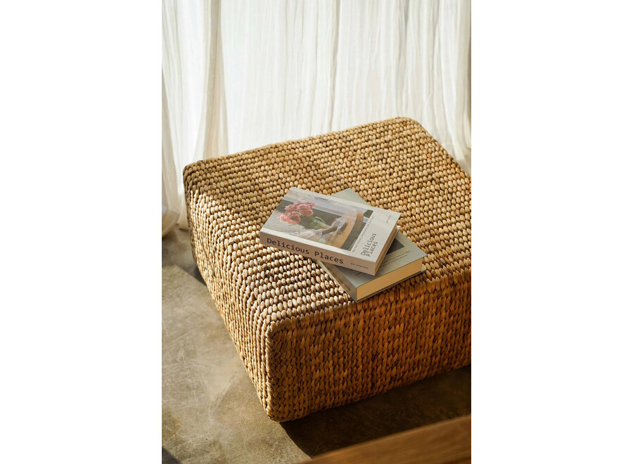 Le Pouf Carré Jacinthe - Naturel - M