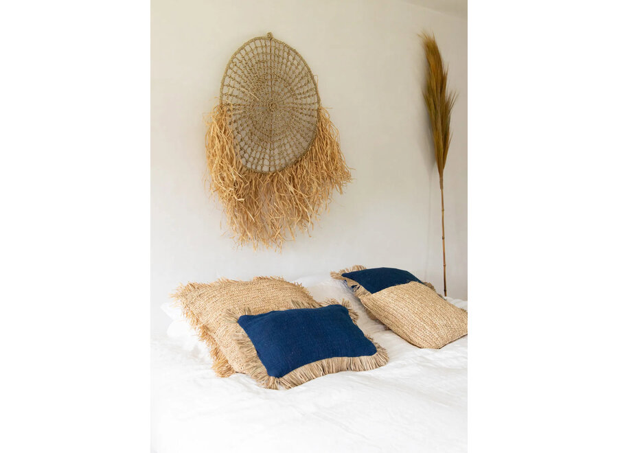 The Saint Tropez Cushion Cover - Blue Natural - 30x50